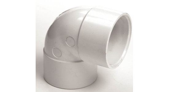 1 1/4" WHITE WASTE BEND 90 DEGREE