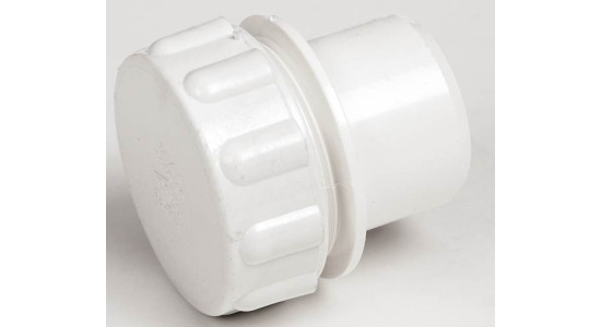 1 1/4" WHITE WASTE ACCESS CAP
