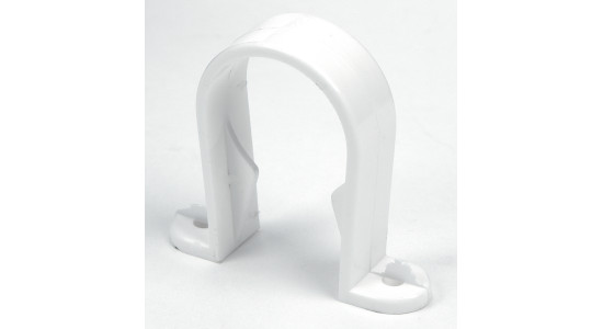 1 1/4" WHITE WASTE CLIP